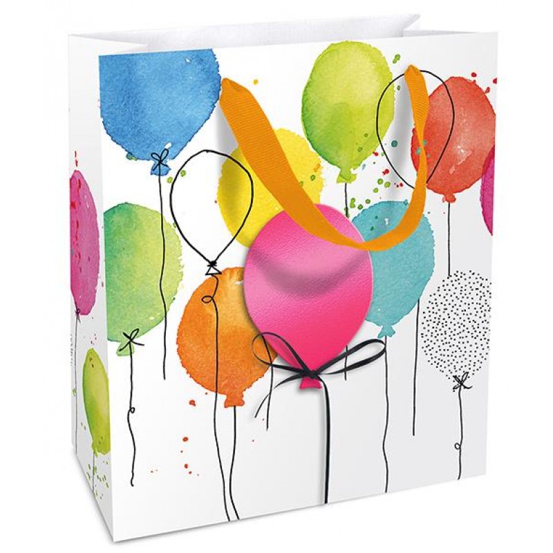 Σακούλα δώρου 18x21x8cm Balloon Party
