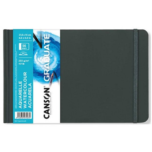Canson Μπλοκ Ακουαρέλας Graduate 14x21.8cm Landscape 250g 28φ Canson Μπλοκ Ακουαρέλας Graduate 14x21.8cm Landscape 250g 28φ