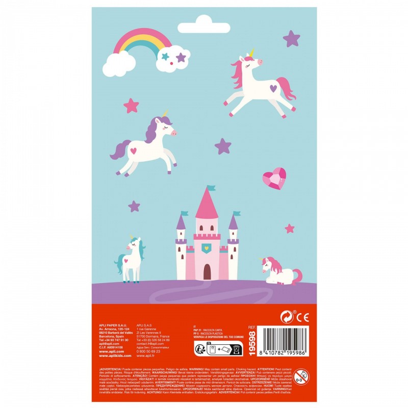 Apli 32 Maxi stickers Unicorns