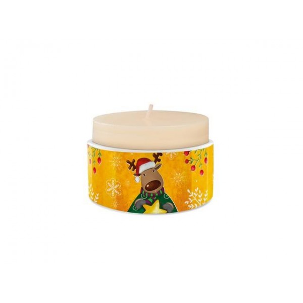 Candleholder Christmas Reindeer 8x4cm Candleholder Christmas Reindeer 8x4cm