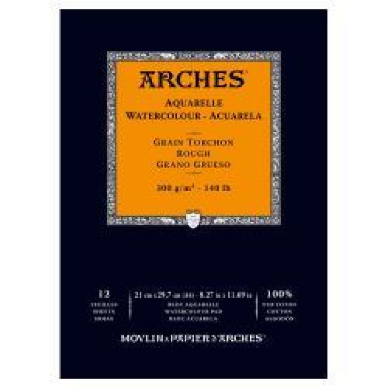 Μπλοκ Ακουαρέλας Arches RG 300gr A4 21x29.7cm 12φ