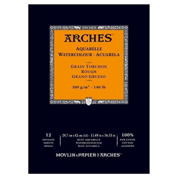 Μπλοκ Ακουαρέλας Arches RG 300gr A3 29,7x42cm 12φ Μπλοκ Ακουαρέλας Arches RG 300gr A3 29,7x42cm 12φ