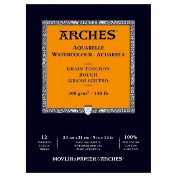 Μπλοκ Ακουαρέλας Arches RG 300gr 23x31cm 12φ Μπλοκ Ακουαρέλας Arches RG 300gr 23x31cm 12φ