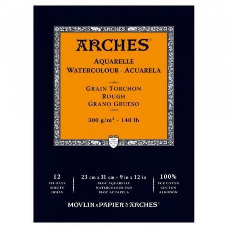 Μπλοκ Ακουαρέλας Arches RG 300gr 23x31cm 12φ