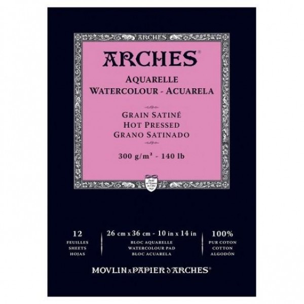 Μπλοκ Ακουαρέλας Arches HP 300gr 26x36cm 12φ Μπλοκ Ακουαρέλας Arches HP 300gr 26x36cm 12φ