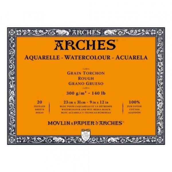 Μπλοκ Ακουαρέλας Arches RG 300g 23x31cm 20φ Μπλοκ Ακουαρέλας Arches RG 300g 23x31cm 20φ