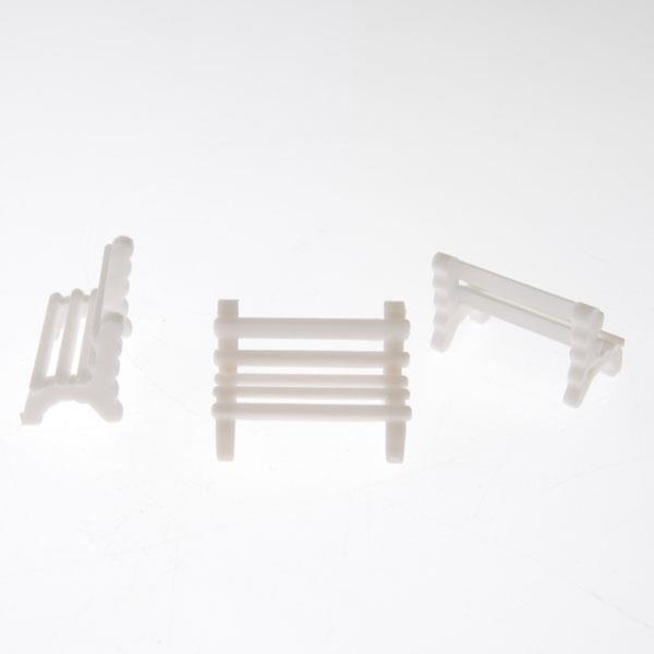 Παγκάκια μακέτας πλαστικά 1:100 μήκος 2,2cm 5τεμ