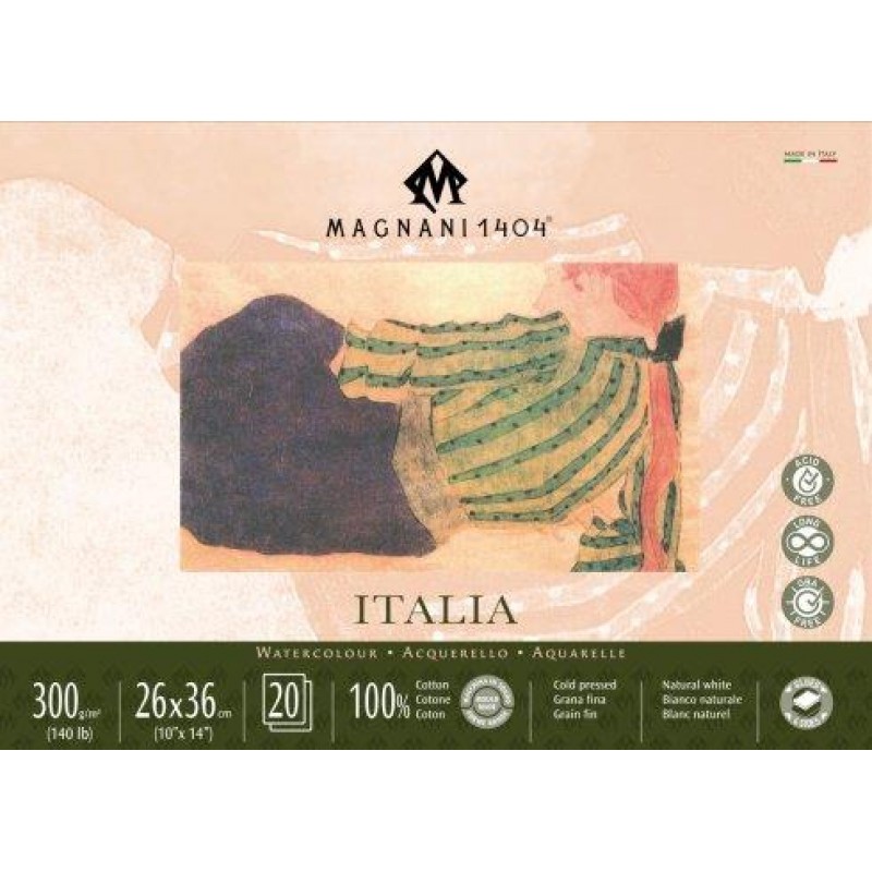 Μπλοκ Ακουαρέλας CP Italia 26x36cm 300g 20φ