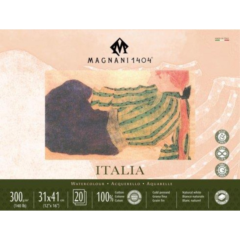 Μπλοκ Ακουαρέλας CP Italia 31x41cm 300g 20p