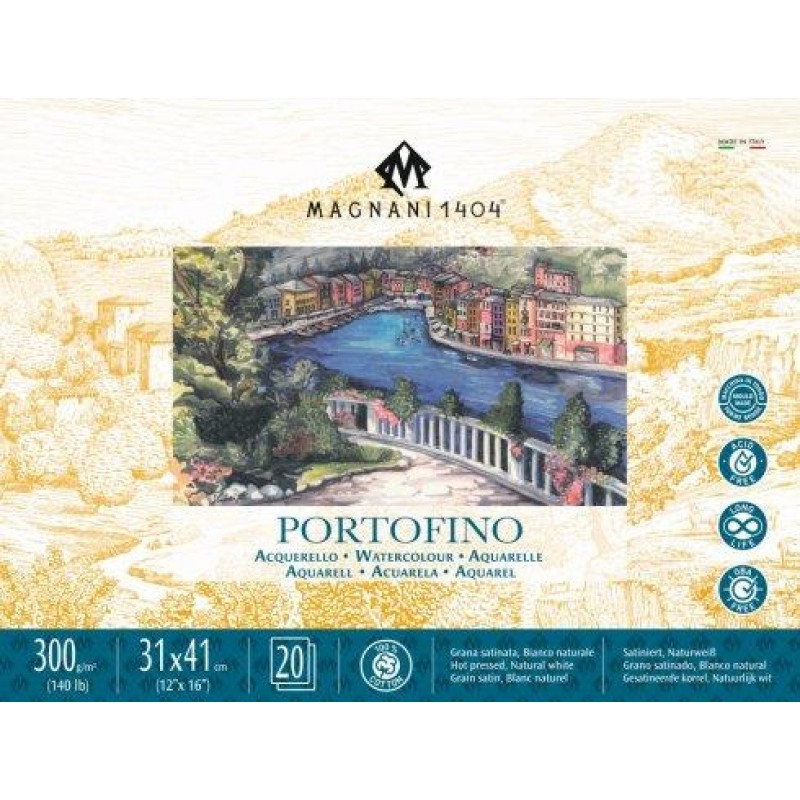 Μπλοκ Ακουαρέλας HP Portofino 31x41cm 300g 20p