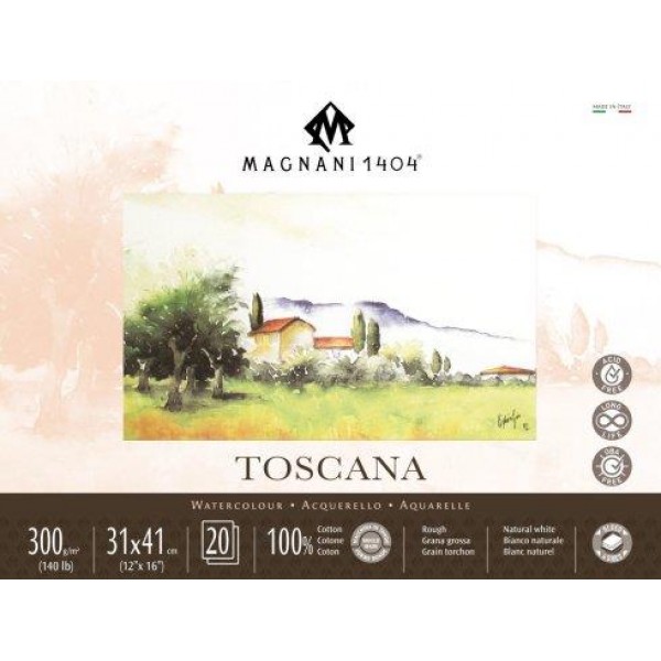 Μπλοκ Ακουαρέλας RG Toscana 31x41cm 300g 20p