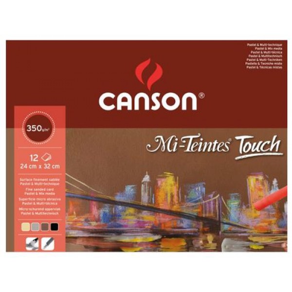 Canson Μπλόκ Mi-Teintes Touch 24x32cm 350g 12φ
