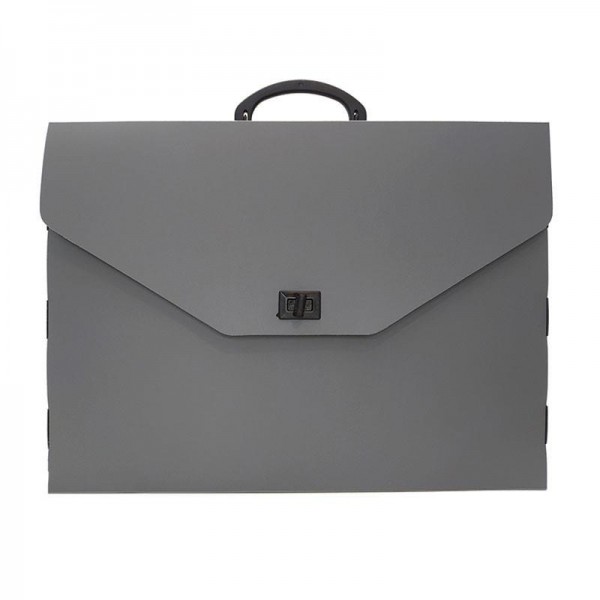 Τσάντα Σχεδίου Πλαστική με χερούλι Γκρί 33x45x5cm Τσάντα Σχεδίου Πλαστική με χερούλι Γκρί 33x45x5cm