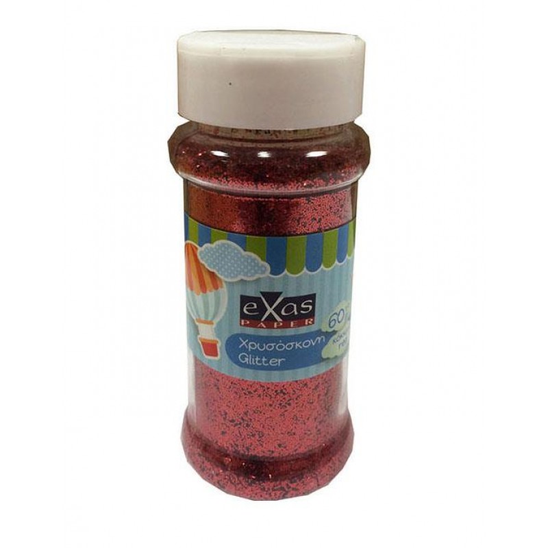 Glitter Χρυσόσκονη 60gr Red