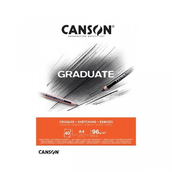 Canson Μπλοκ Σχεδίου Graduate Croquis 96gr A4 40 φύλλα Canson Μπλοκ Σχεδίου Graduate Croquis 96gr A4 40 φύλλα