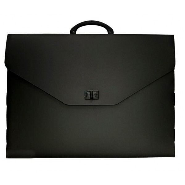 Τσάντα Σχεδίου Πλαστική με χερούλι Μαύρη 33x45x5cm Τσάντα Σχεδίου Πλαστική με χερούλι Μαύρη 33x45x5cm