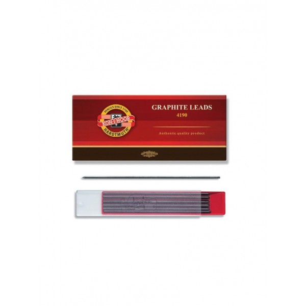 KOH-I-NOOR 12 Μύτες για Μηχανικό Μολύβι 2mm 3B