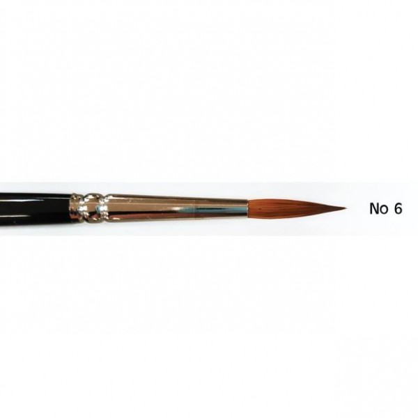 Πινέλο Κάστορα Kolinsky Στρογγυλό Ακουαρέλας No 6 Πινέλο Κάστορα Kolinsky Στρογγυλό Ακουαρέλας No 6