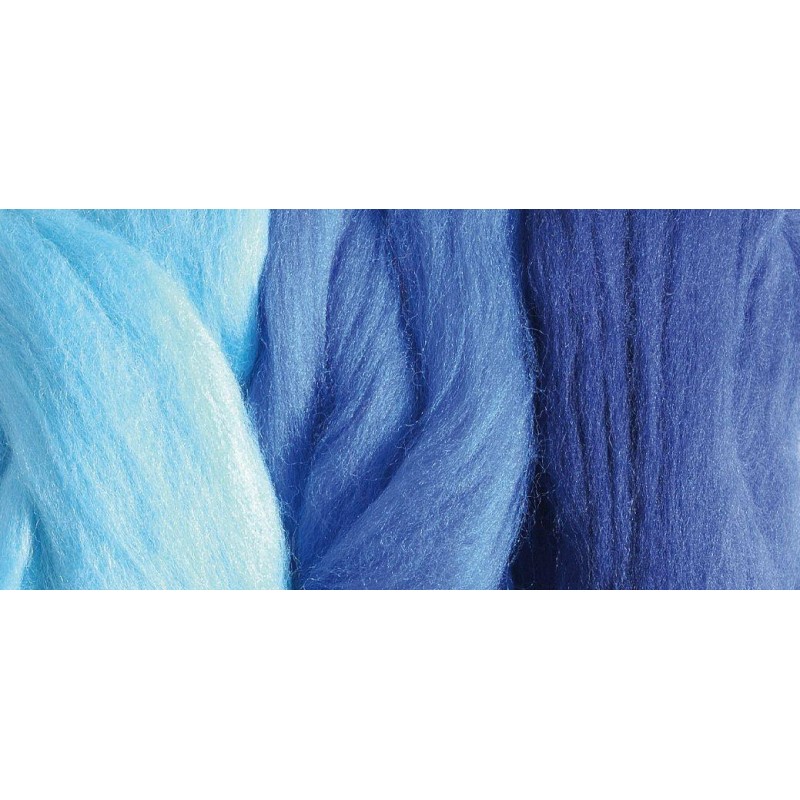 Μαλλάκι για Felt Merino superfine 19,5 mic 50g Bright Blue-mix