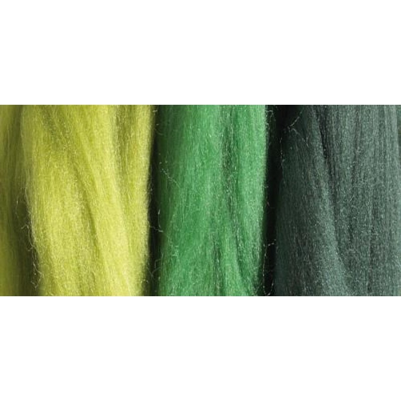 Μαλλάκι για Felt Merino superfine 19,5 mic 50g Green-mix