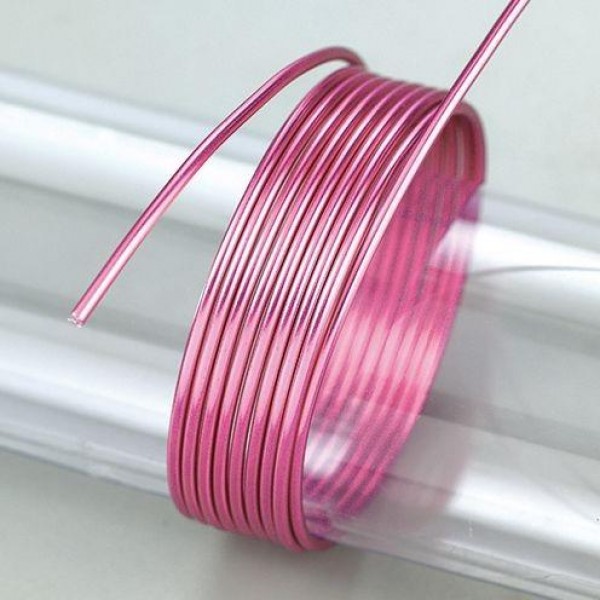 Σύρμα Αλουμινίου Ανοδιωμένο 2mm 5m Ρόζ