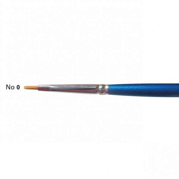 Πινέλo Συνθετικό Πλακέ Με Κοντό Χέρι No 0 Πινέλo Συνθετικό Πλακέ Με Κοντό Χέρι No 0