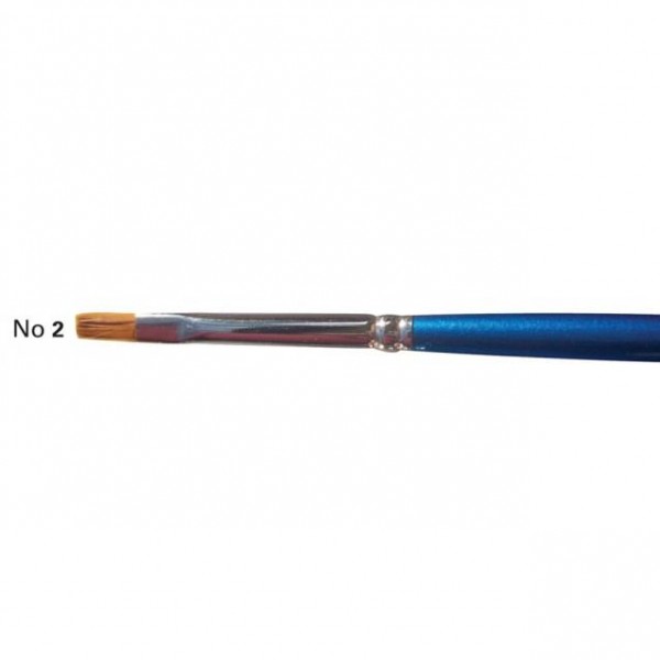 Πινέλo Συνθετικό Πλακέ Με Κοντό Χέρι No 2 Πινέλo Συνθετικό Πλακέ Με Κοντό Χέρι No 2