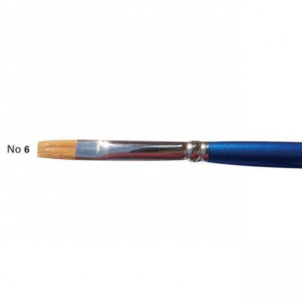 Πινέλo Συνθετικό Πλακέ Με Κοντό Χέρι No 6 Πινέλo Συνθετικό Πλακέ Με Κοντό Χέρι No 6