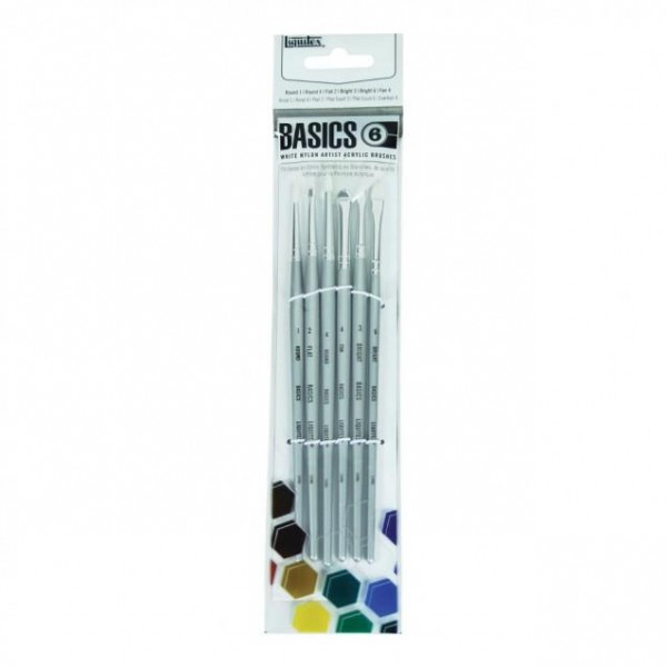 Liquitex Basics 6 Πινέλα με Κοντό Στέλεχος Liquitex Basics 6 Πινέλα με Κοντό Στέλεχος
