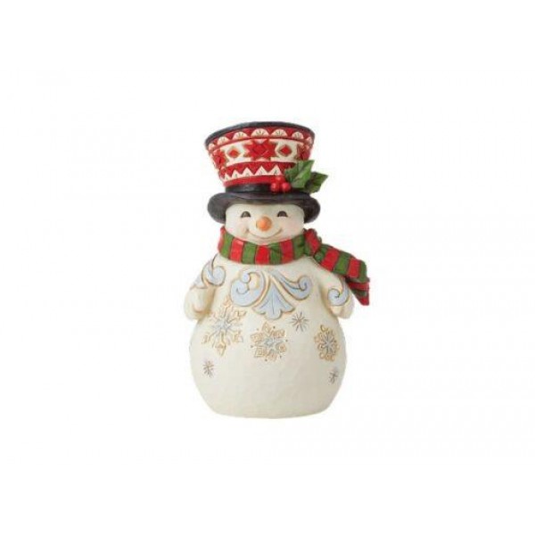 Snowman with Large Hat Pint Sized Figurine Snowman with Large Hat Pint Sized Figurine