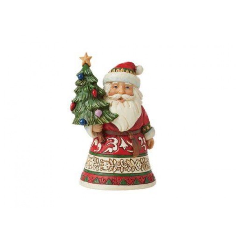 Santa Mini with Tree Figurine