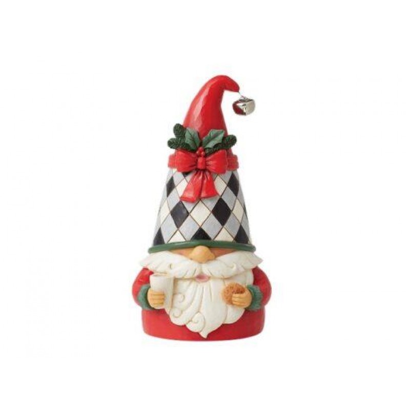 Gnome with Milk and Cookies Figurine