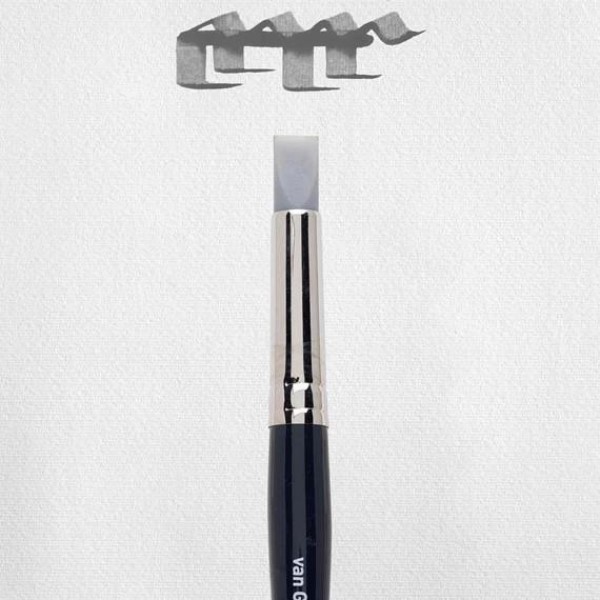 Πινέλo με Λαστιχένια Μύτη s603 Πλακέ Πινέλo με Λαστιχένια Μύτη s603 Πλακέ