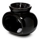 Wax Warmer Eden Ceramic Black Oval Double Dish Wax Warmer Eden Ceramic Black Oval Double Dish
