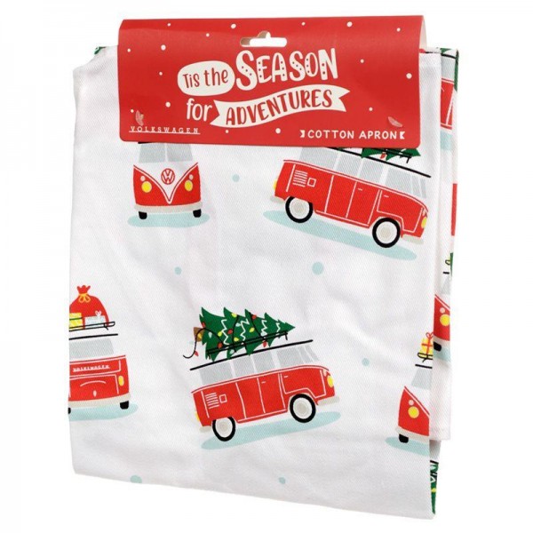 Υφασμάτινη Χριστουγεννιάτικη Ποδιά Volkswagen VW T1 Camper Bus Υφασμάτινη Χριστουγεννιάτικη Ποδιά Volkswagen VW T1 Camper Bus