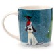 Κούπα από πορσελάνη Jan Pashley Christmas Dog - Robin