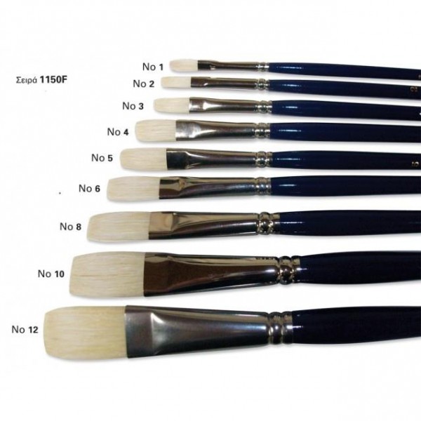 Πινέλο Χοίρου Μακρύτριχο Πλακέ 1150F No 12 Πινέλο Χοίρου Μακρύτριχο Πλακέ 1150F No 12
