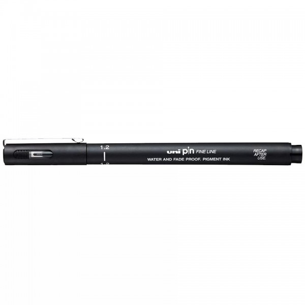 UNI Μαρκαδόρος Λεπτής Γραφής Μαύρος 1.2