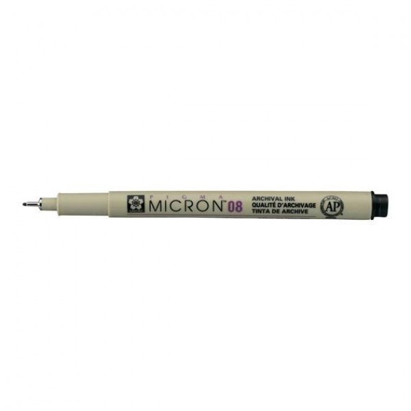 Micron Μαρκαδόρος Λεπτής Γραφής Μαύρος 08 - 0.50mm Micron Μαρκαδόρος Λεπτής Γραφής Μαύρος 08 - 0.50mm