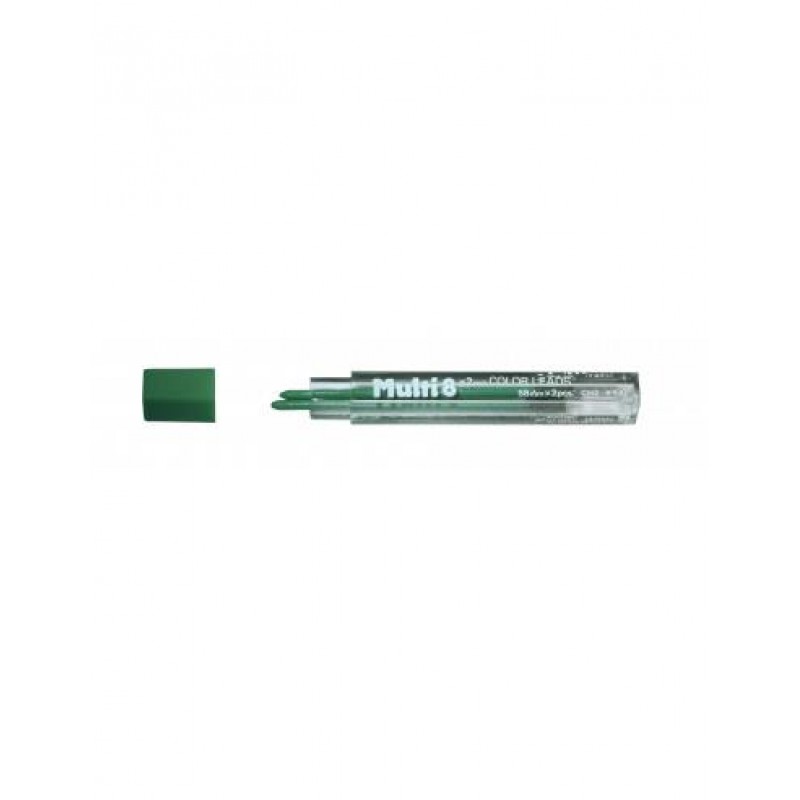 2 Χρωματιστές Μύτες Μηχανικού Μολυβιού Pentel 2mm Πράσινο