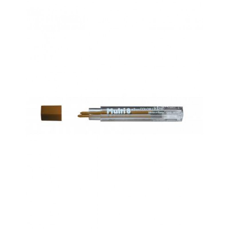 2 Χρωματιστές Μύτες Μηχανικού Μολυβιού Pentel 2mm Καφέ
