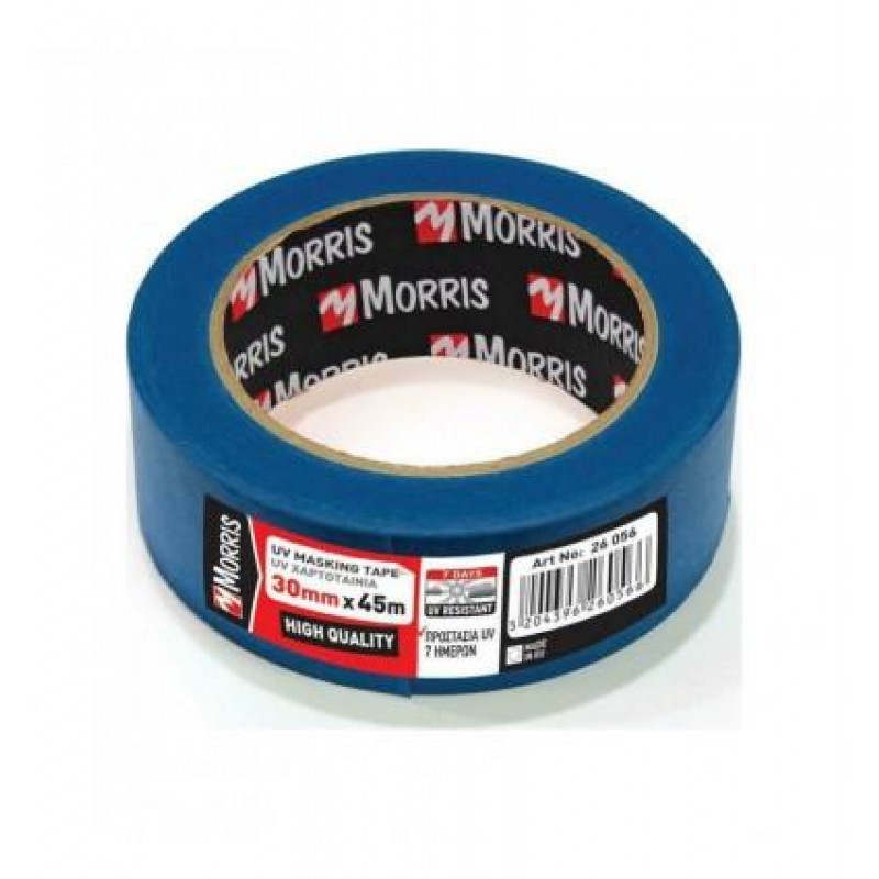 Morris Χαρτοταινία Μασκαρίσματος Μπλε Anti UV 38mm x 45m