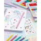 Faber Castell 18 Ξυλομπογιές + 6 Ξυλομπογιές Pastel Sparkle + Unicorn Stickers