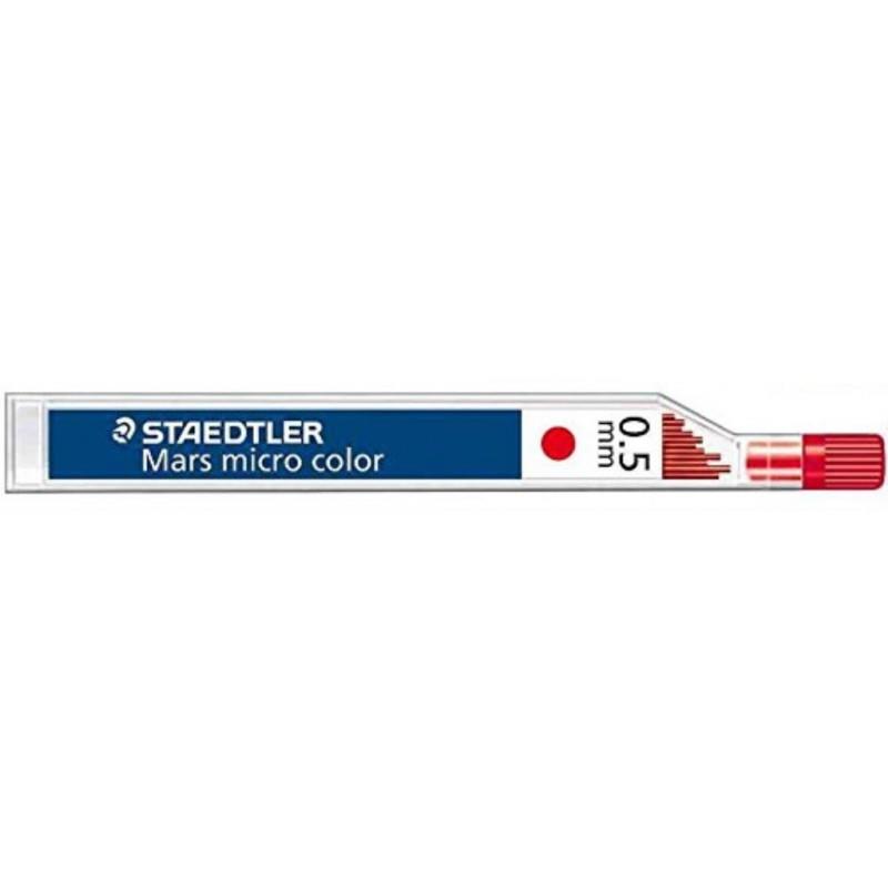 Staedtler 12 Χρωματιστές Μύτες Μηχανικού Μολυβιού 0.5mm Κόκκινο