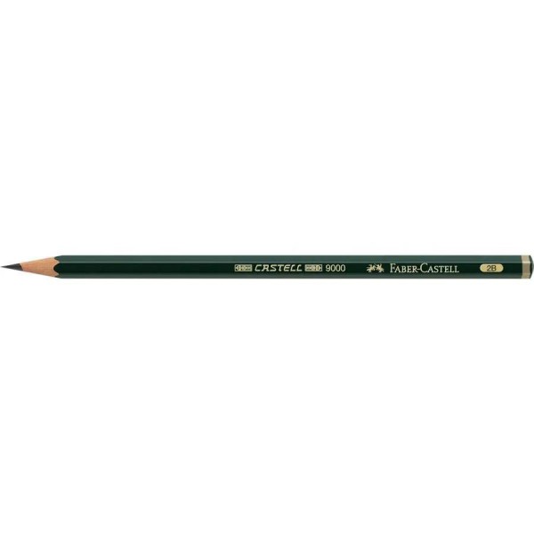 Faber Castell 9000 Μολύβι Σχεδίου σε Σκληρότητα 2B Faber Castell 9000 Μολύβι Σχεδίου σε Σκληρότητα 2B