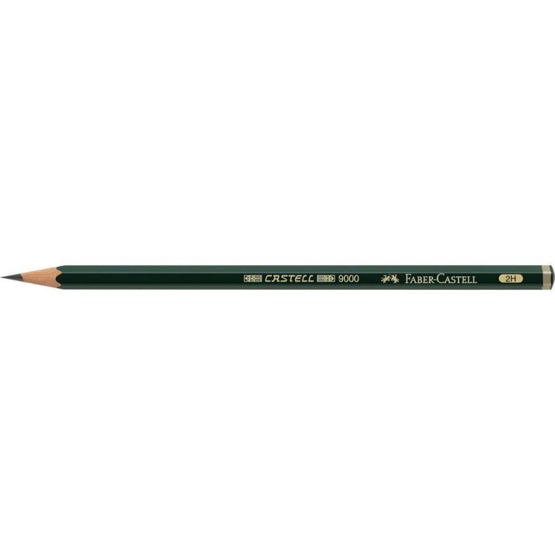 Μολύβι Σχεδίου Faber Castell 9000 σε σκληρότητα 2H